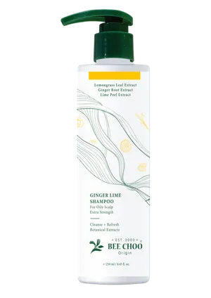 Bee Choo Origin Organic Ginger Lime Shampoo bottle