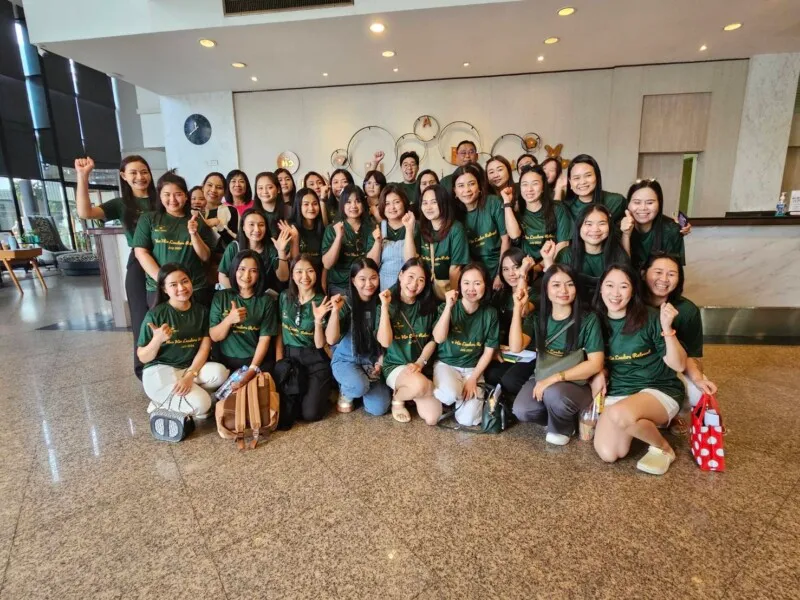 Bee Choo team members at a company event