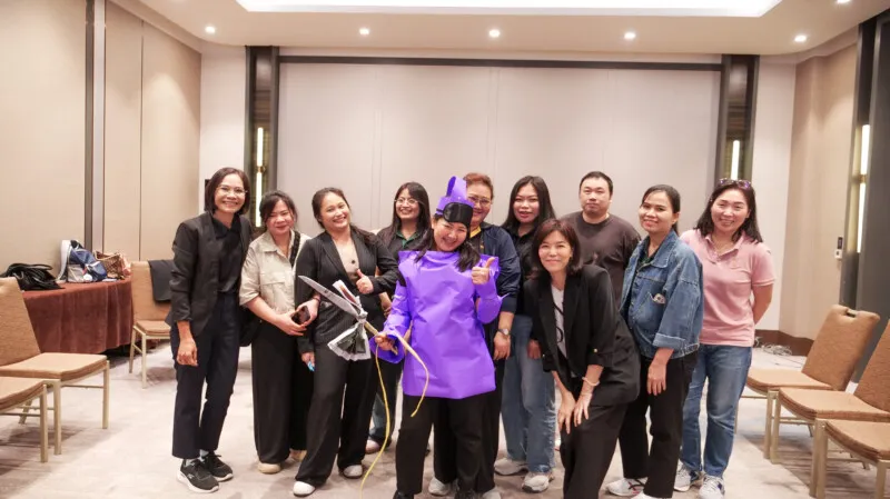 Bee Choo team members at a company event